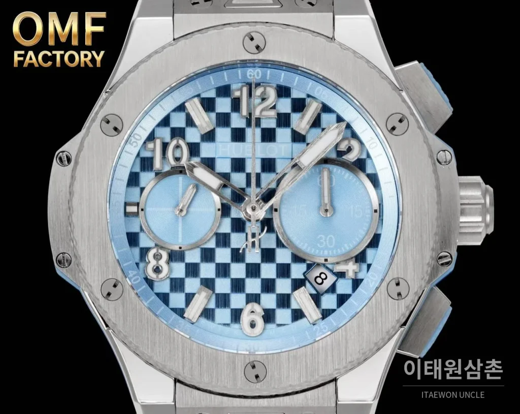 위블로 빅뱅 유니코 카본블루 크로노그래프 오토매틱 43mm