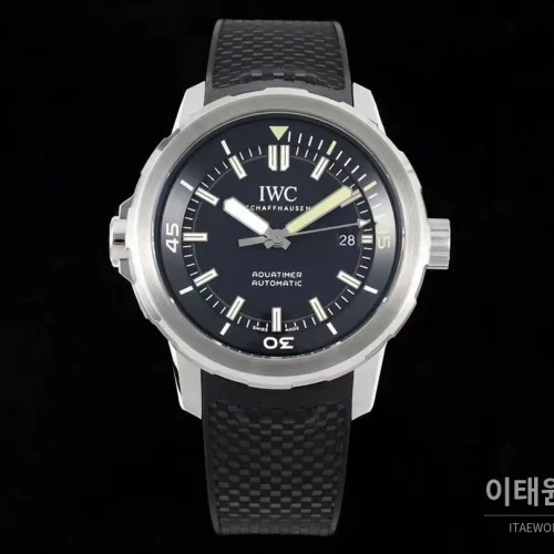 IWC 아쿠아타이머 쿠스토 스페셜 블루 다이얼 다이버 오토매틱 44mm (2)