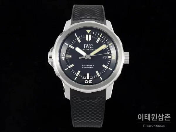 IWC 아쿠아타이머 쿠스토 스페셜 블루 다이얼 다이버 오토매틱 44mm (2)