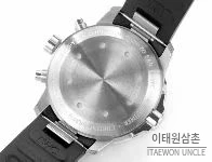 IWC 아쿠아타이머 스틸 블랙다이얼 크로노그래프 오토매틱 44mm (2)