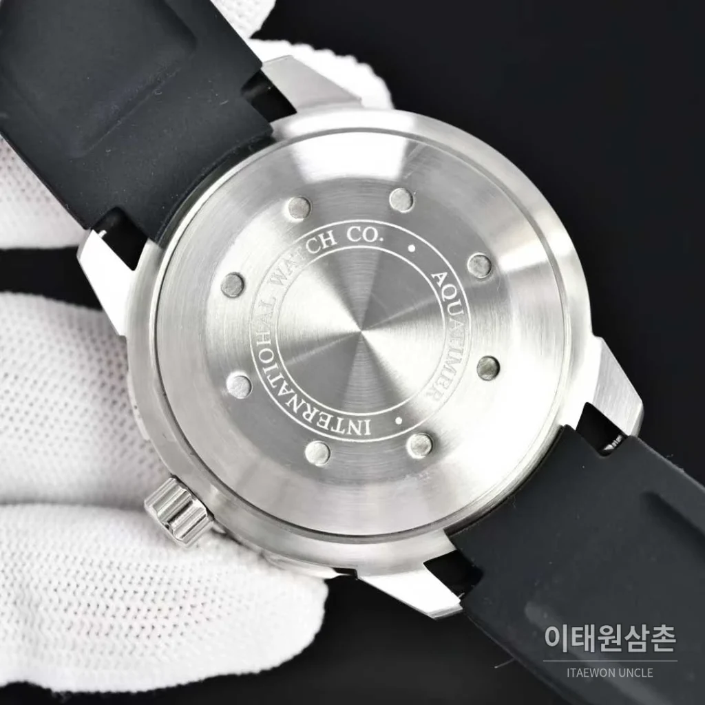 IWC 아쿠아타이머 스틸 블랙다이얼 다이버 오토매틱 44mm (2)