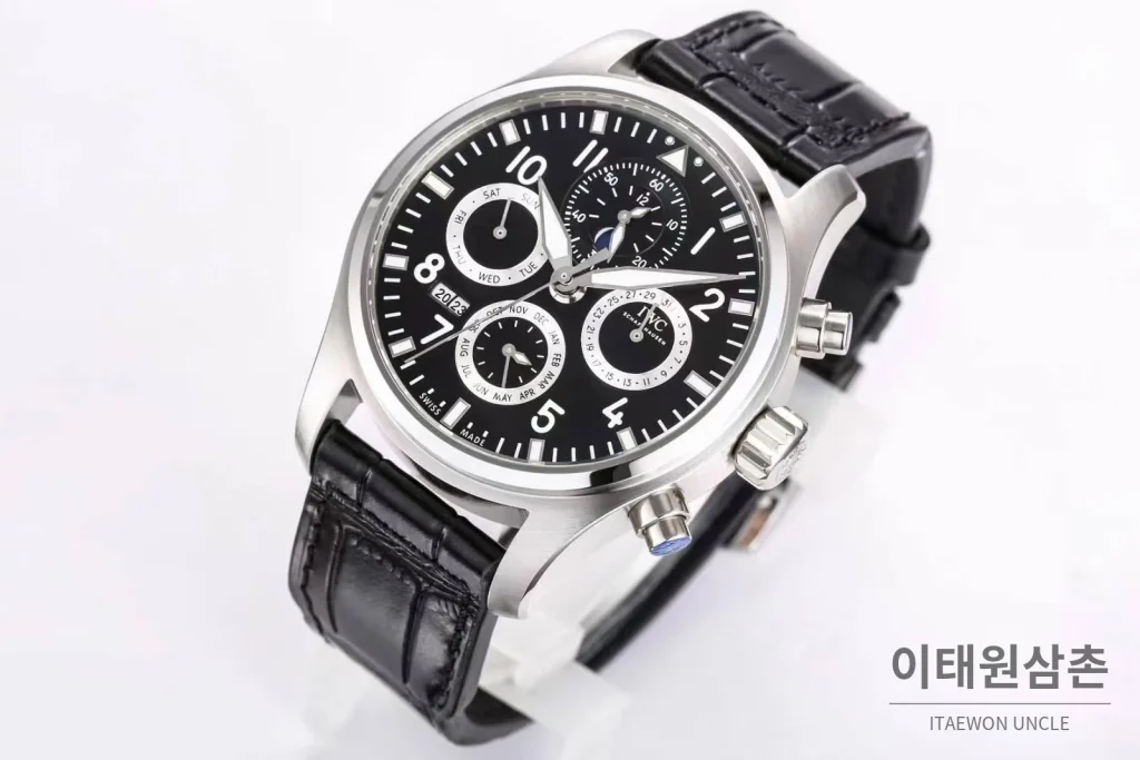 IWC 빅파일럿 퍼페추얼 캘린더 “어린왕자” 블루다이얼 오토매틱 42mm