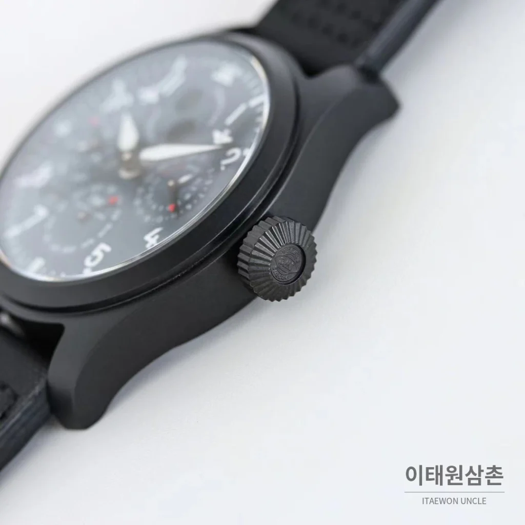 IWC 빅파일럿 퍼페추얼 캘린더 스틸 오토매틱 41mm IW503605 네이비 다이얼 블랙 나일론 스트랩