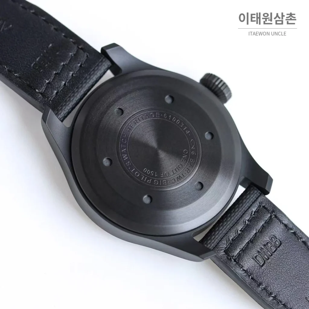 IWC 빅파일럿 퍼페추얼 캘린더 스틸 오토매틱 41mm IW503605 화이트 다이얼 블랙 나일론 스트랩