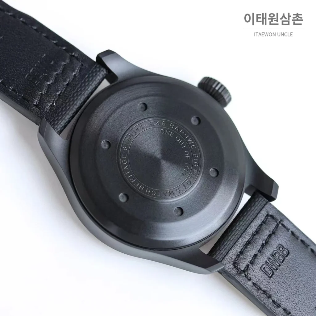 IWC 빅파일럿 퍼페추얼 캘린더 스틸 오토매틱 41mm IW503605 네이비 다이얼 블랙 나일론 스트랩