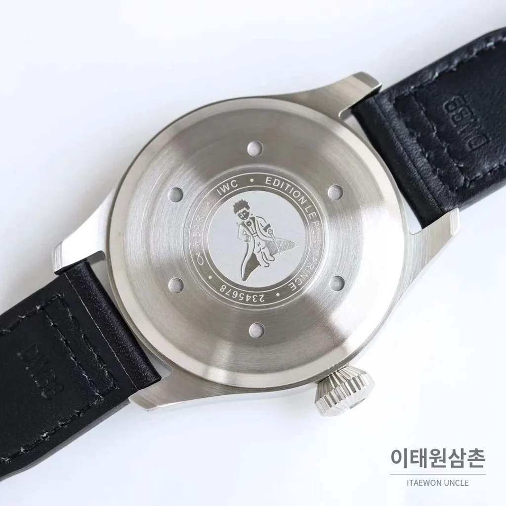 IWC 빅파일럿 퍼페추얼 캘린더 스틸 오토매틱 41mm IW503605 네이비 다이얼 블랙 가죽 스트랩