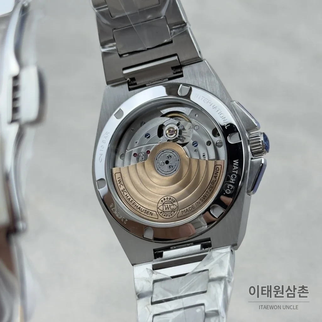 IWC 인제니어 오토매틱 35 다이아몬드베젤 스틸 브레이슬릿 35.1mm 화이트 다이얼 (2)