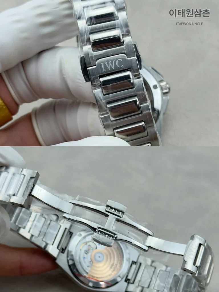 IWC 인제니어 오토매틱 35 다이아몬드베젤 스틸 브레이슬릿 35.1mm 화이트 다이얼 (2)