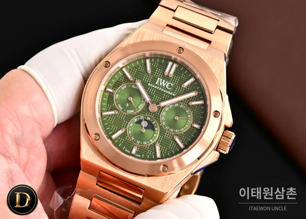 IWC 인제니어 퍼페추얼캘린더 문페이즈 오토매틱 41.6mm 화이트