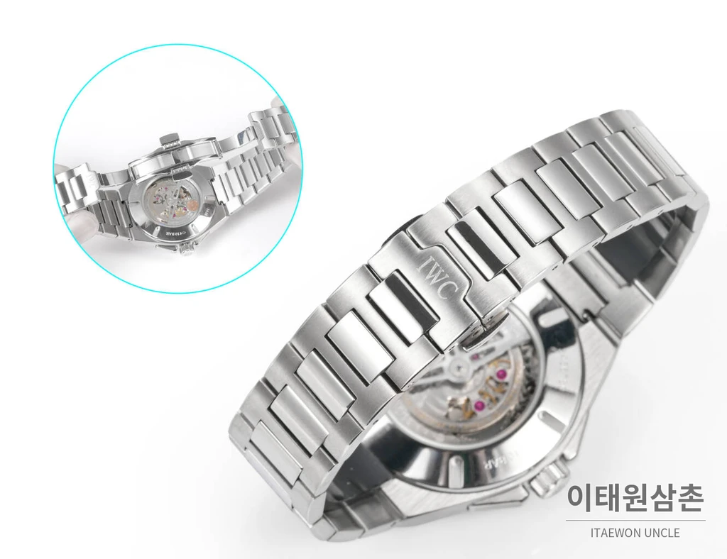 IWC 인제니어 스틸 그리드 코발트다이얼 퍼페추얼 캘린더 41.6mm