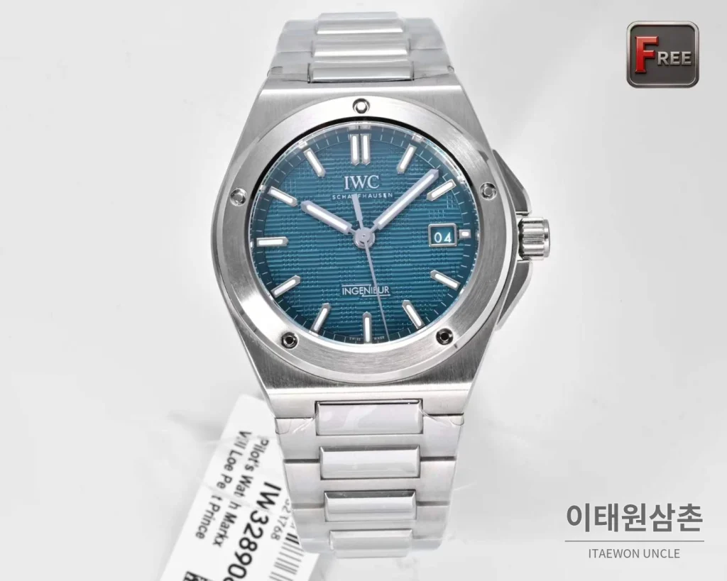 IWC 인게뉴어 스틸 그리드다이얼 오토매틱 40mm (5)