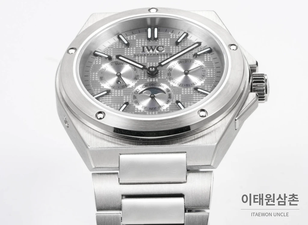IWC 인제니어 스틸 그리드 그레이다이얼 퍼페추얼 캘린더 41.6mm