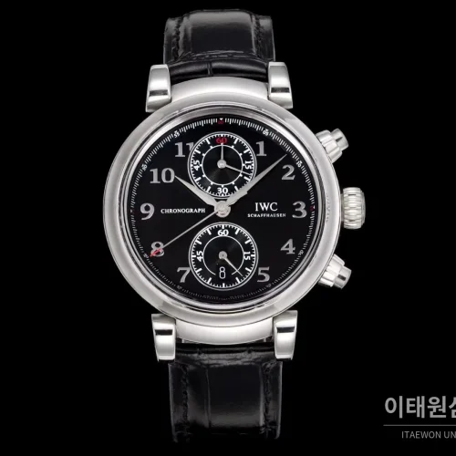 IWC 파일럿 크로노그래프 로레우스 스포츠 포 굿 블랙다이얼 오토매틱 42mm