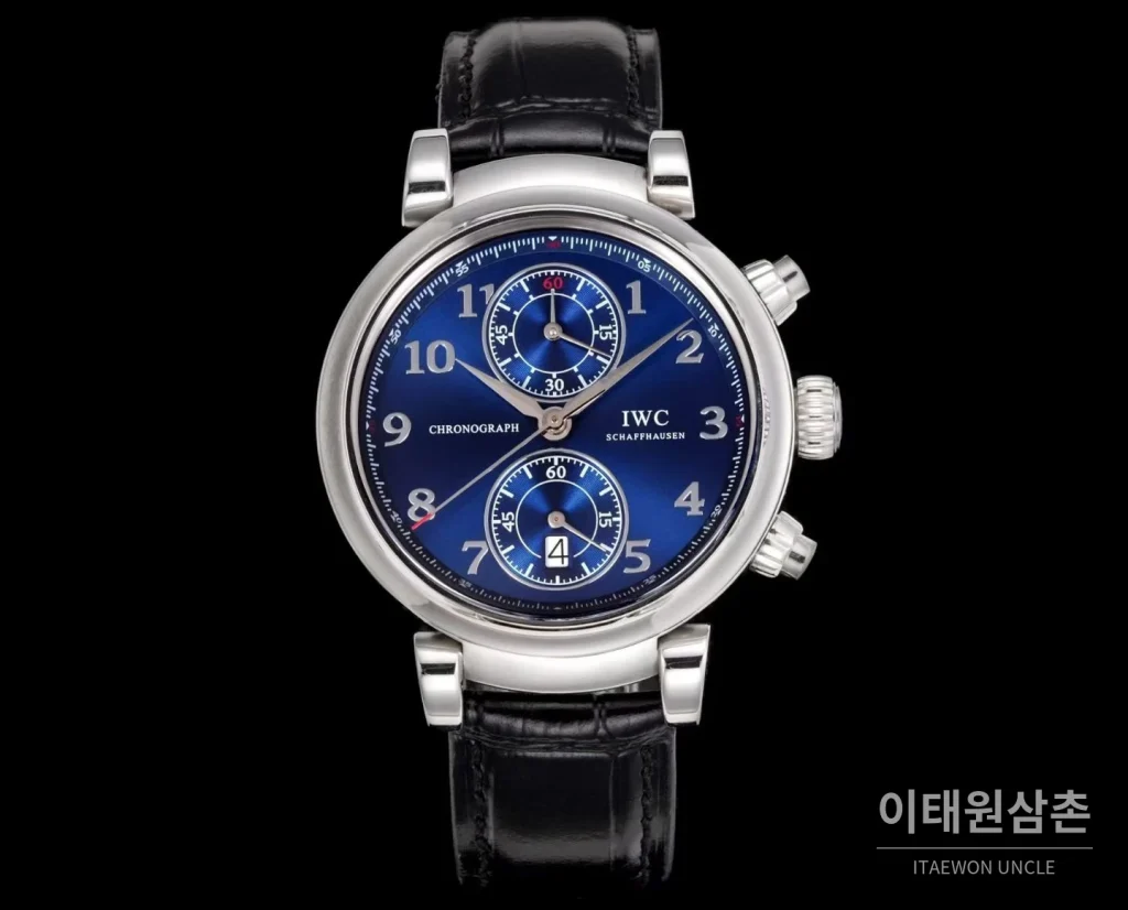 IWC 파일럿 크로노그래프 로레우스 스포츠 포 굿 블루다이얼 오토매틱 42mm