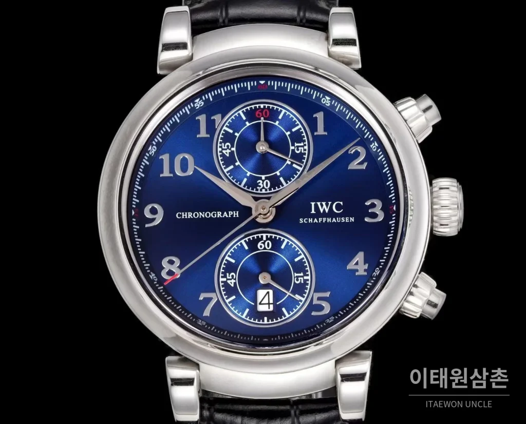 IWC 파일럿 크로노그래프 로레우스 스포츠 포 굿 블루다이얼 오토매틱 42mm