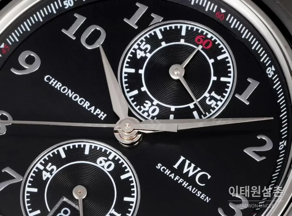 IWC 파일럿 크로노그래프 로레우스 스포츠 포 굿 블랙다이얼 오토매틱 42mm