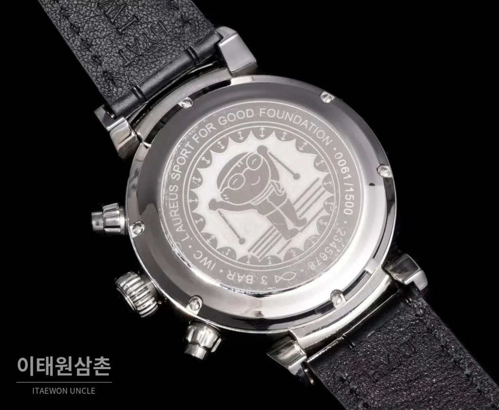 IWC 파일럿 크로노그래프 로레우스 스포츠 포 굿 블루다이얼 오토매틱 42mm