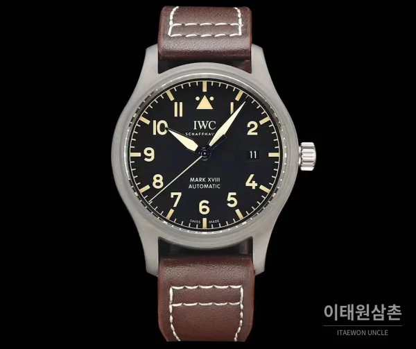 IWC 파일럿 마크18 티타늄 블랙다이얼 오토매틱 40mm IWC 파일럿 마크18 티타늄 블랙다이얼 오토매틱 40mm