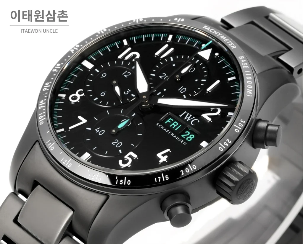 IWC 파일럿 퍼포먼스 스틸 세라믹베젤 크로노그래프 41mm