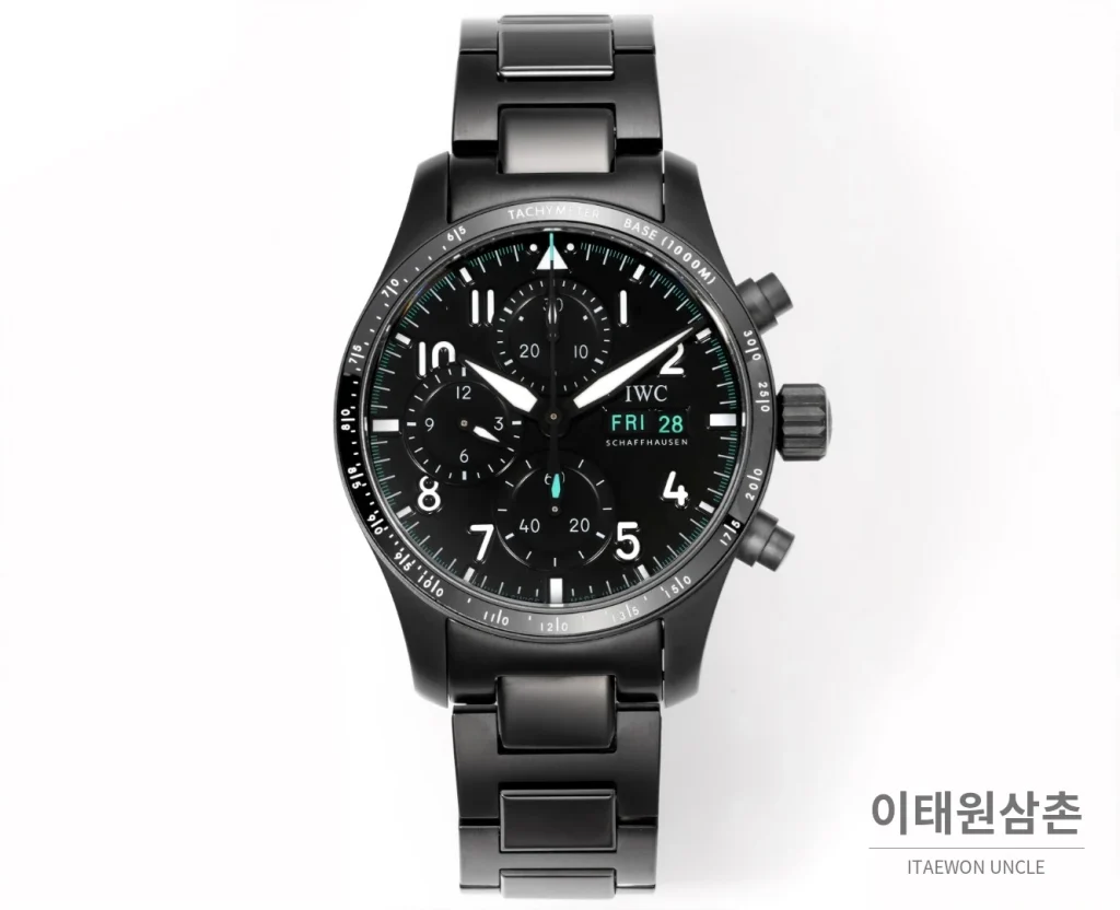 IWC 파일럿 퍼포먼스 스틸 세라믹베젤 크로노그래프 41mm