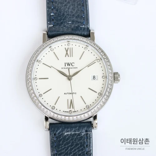 IWC 포르토피노 12다이아 실버다이얼 소가죽 오토매틱 37mm IWC 포르토피노 12다이아 실버다이얼 소가죽 오토매틱 37mm