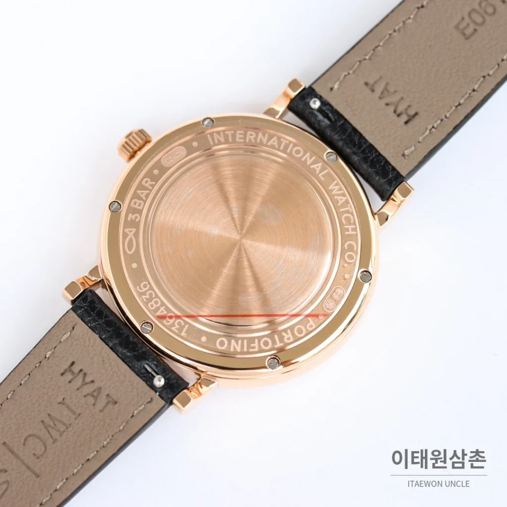 IWC 포르토피노 12다이아 실버다이얼 소가죽 오토매틱 37mm