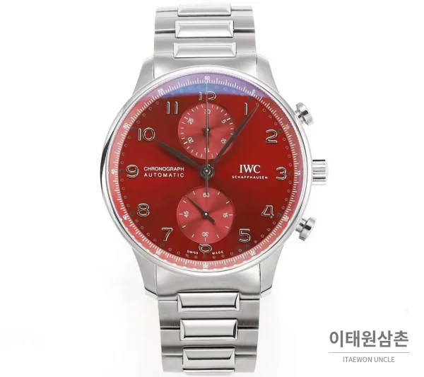 IWC 포르투기저 크로노그래프 스틸 브레이슬릿 오토매틱 41mm 실버 / 블루 (3) IWC 포르투기저 크로노그래프 스틸 브레이슬릿 오토매틱 41mm 실버 / 블루 (3)