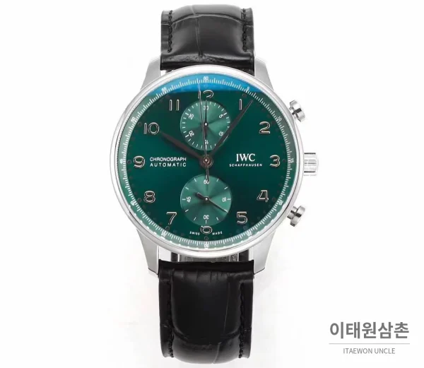 IWC 포르투기저 크로노그래프 스틸 브레이슬릿 오토매틱 41mm 실버 / 블루 (5) IWC 포르투기저 크로노그래프 스틸 브레이슬릿 오토매틱 41mm 실버 / 블루 (5)