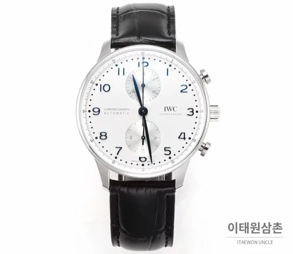 IWC 포르투기저 크로노그래프 스틸 브레이슬릿 오토매틱 41mm 실버 / 블루 (8) IWC 포르투기저 크로노그래프 스틸 브레이슬릿 오토매틱 41mm 실버 / 블루 (8)