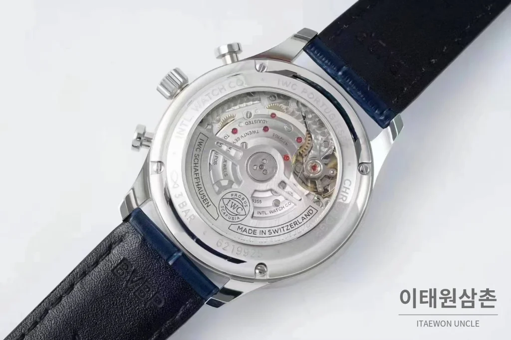 IWC 포르투기저 스틸 블루다이얼 크로노그래프 오토매틱 41mm