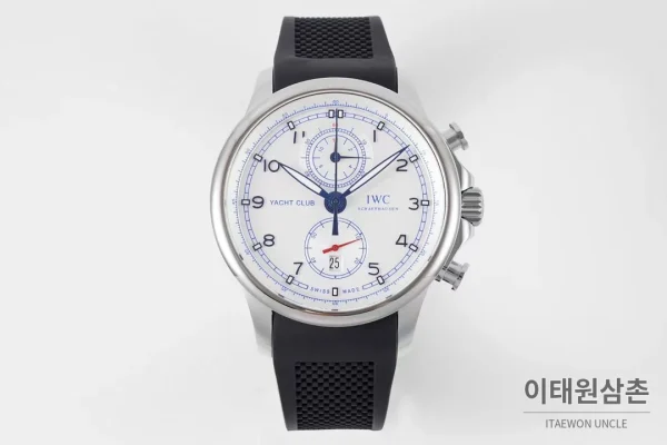 IWC 포르투기저 요트 클럽 크로노그래프 오를레바 에디션 44.6mm IW390704 화이트 다이얼 IWC 포르투기저 요트 클럽 크로노그래프 오를레바 에디션 44.6mm IW390704 화이트 다이얼