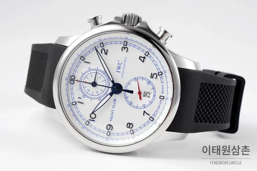 IWC 포르투기저 요트 클럽 크로노그래프 오를레바 에디션 44.6mm IW390704 화이트 다이얼
