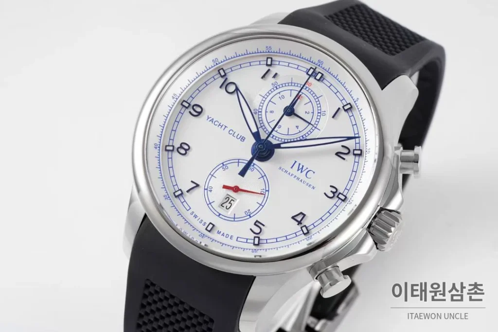 IWC 포르투기저 요트 클럽 크로노그래프 오를레바 에디션 44.6mm IW390704 화이트 다이얼