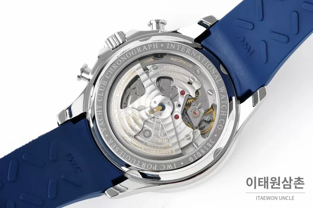 IWC 포르투기저 요트 클럽 크로노그래프 오를레바 에디션 44.6mm IW390704 네이비 다이얼