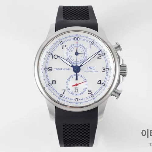 IWC 포르투기저 크로노그래프 오토매틱 45mm 화이트 다이얼 블랙 러버 스트랩 (2) IWC 포르투기저 크로노그래프 오토매틱 45mm 화이트 다이얼 블랙 러버 스트랩 (2)