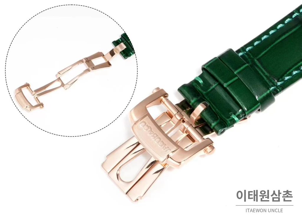 제이콥앤코 아스트로노미아 아트 판다 로즈골드 스무스 케이스 더블 액시스 투르비용 시계 47mm