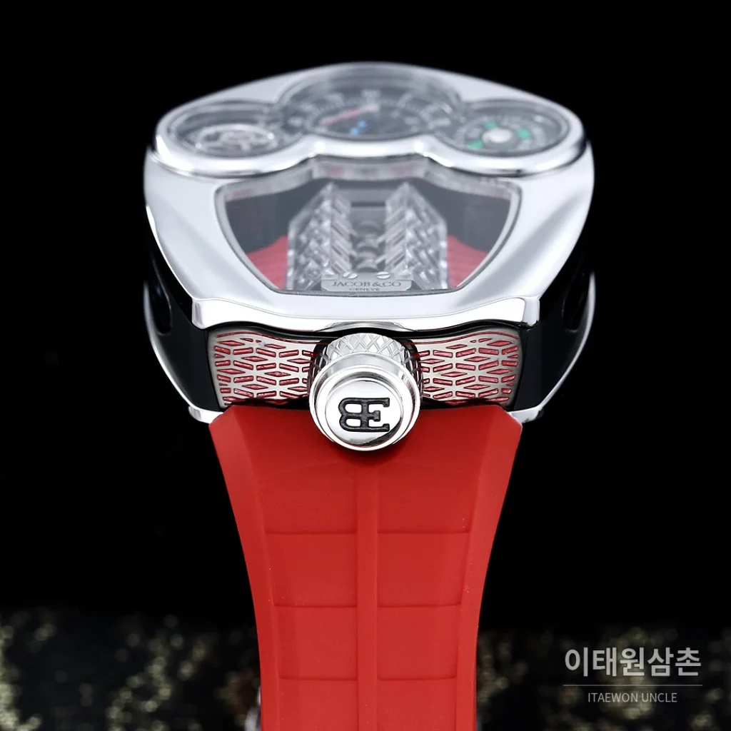 제이콥앤코 부가티 투르비용 W16 엔진 스켈레톤 오토매틱 55mm