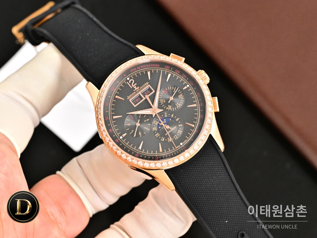 예거르쿨트르 마스터 컨트롤 캘린더 스틸 선레이 다이얼 오토매틱 40mm 실버 다이얼 (2)