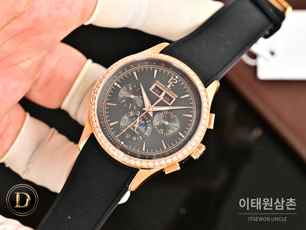 예거르쿨트르 마스터 컨트롤 캘린더 스틸 선레이 다이얼 오토매틱 40mm 실버 다이얼 (2)
