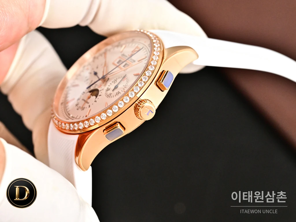 예거르쿨트르 마스터 컨트롤 캘린더 스틸 선레이 다이얼 오토매틱 40mm 실버 다이얼 (2)