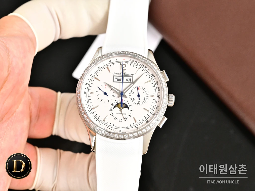 예거르쿨트르 마스터 컨트롤 데이트 스틸 선레이 다이얼 오토매틱 40mm