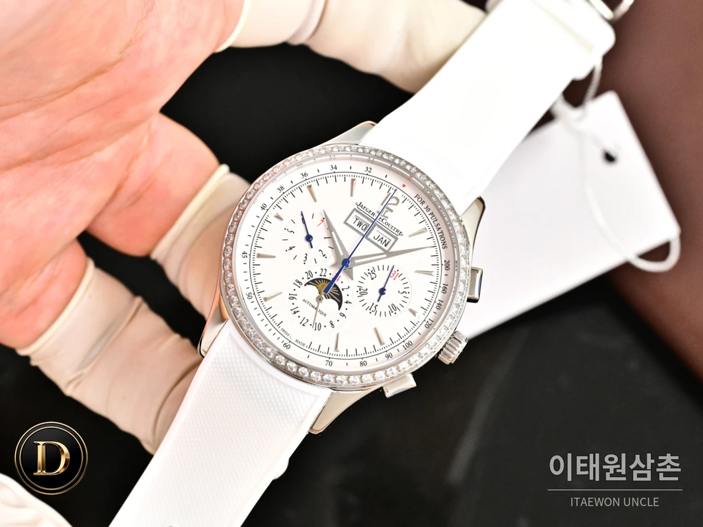 예거르쿨트르 마스터 컨트롤 데이트 스틸 선레이 다이얼 오토매틱 40mm