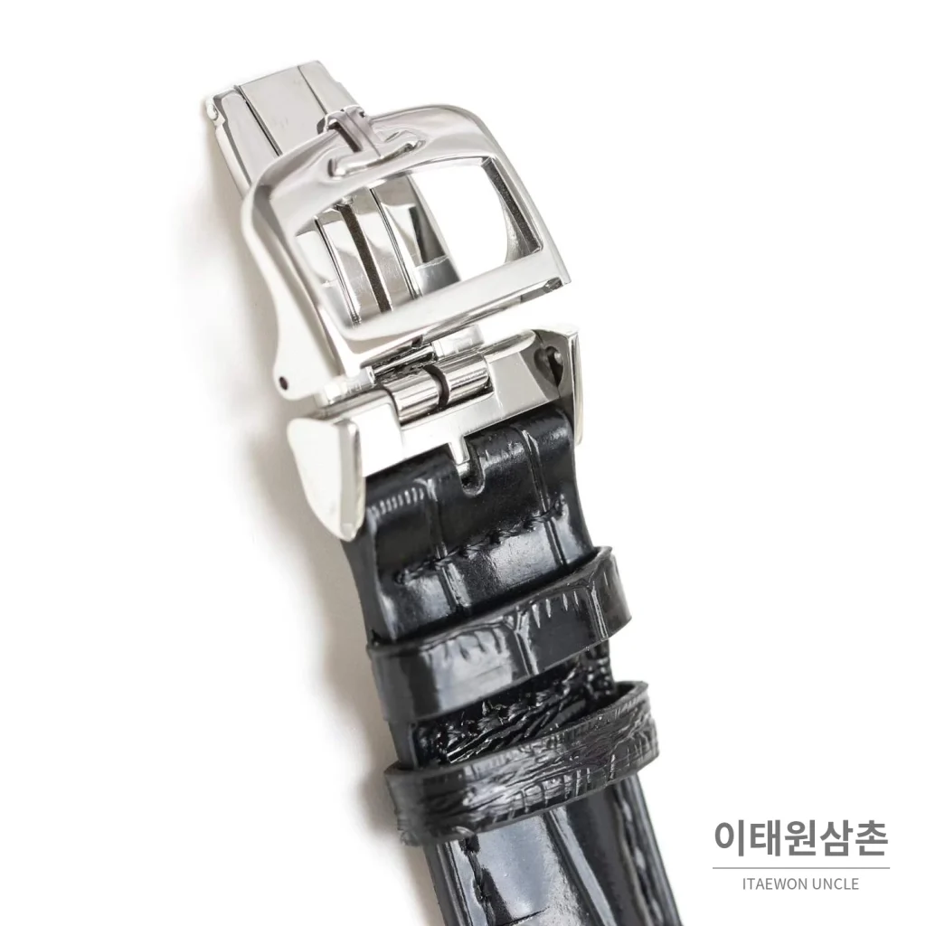 예거르쿨트르 마스터 지오그래픽 가죽밴드 월드타임 오토매틱 실버 시계 39mm 화이트 다이얼