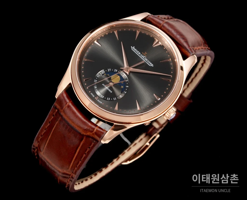 예거르쿨트르 마스터 울트라 씬 문페이즈 실버다이얼 오토매틱 39mm (2)