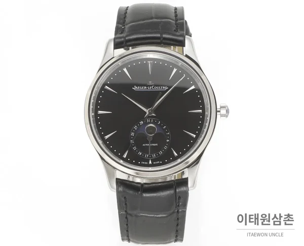 예거르쿨트르 마스터 울트라씬 문페이즈 데이트 오토매틱 39mm 실버 블랙 가죽 스트랩 (2) 예거르쿨트르 마스터 울트라씬 문페이즈 데이트 오토매틱 39mm 실버 블랙 가죽 스트랩 (2)