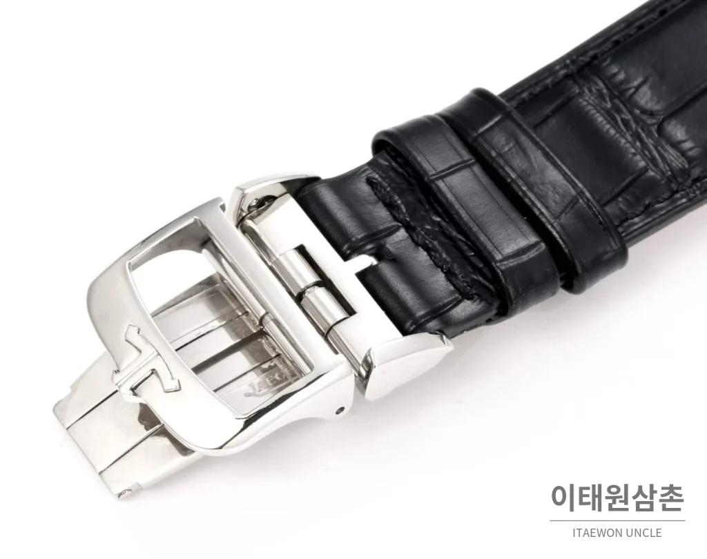 예거르쿨트르 마스터 울트라 씬 파워리저브 스틸 네이비다이얼 오토매틱 39mm