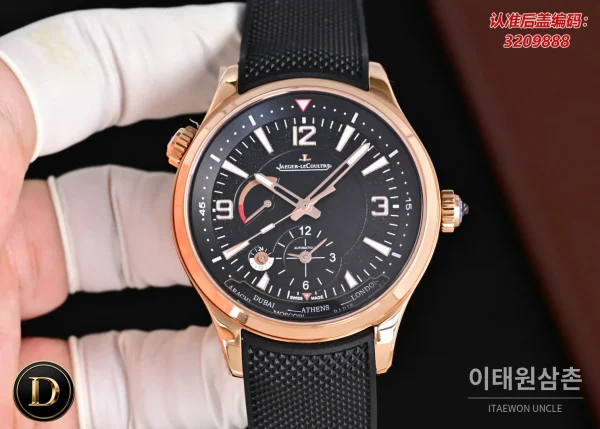 예거르쿨트르 패트리모니 오토매틱 42mm 블랙 다이얼
