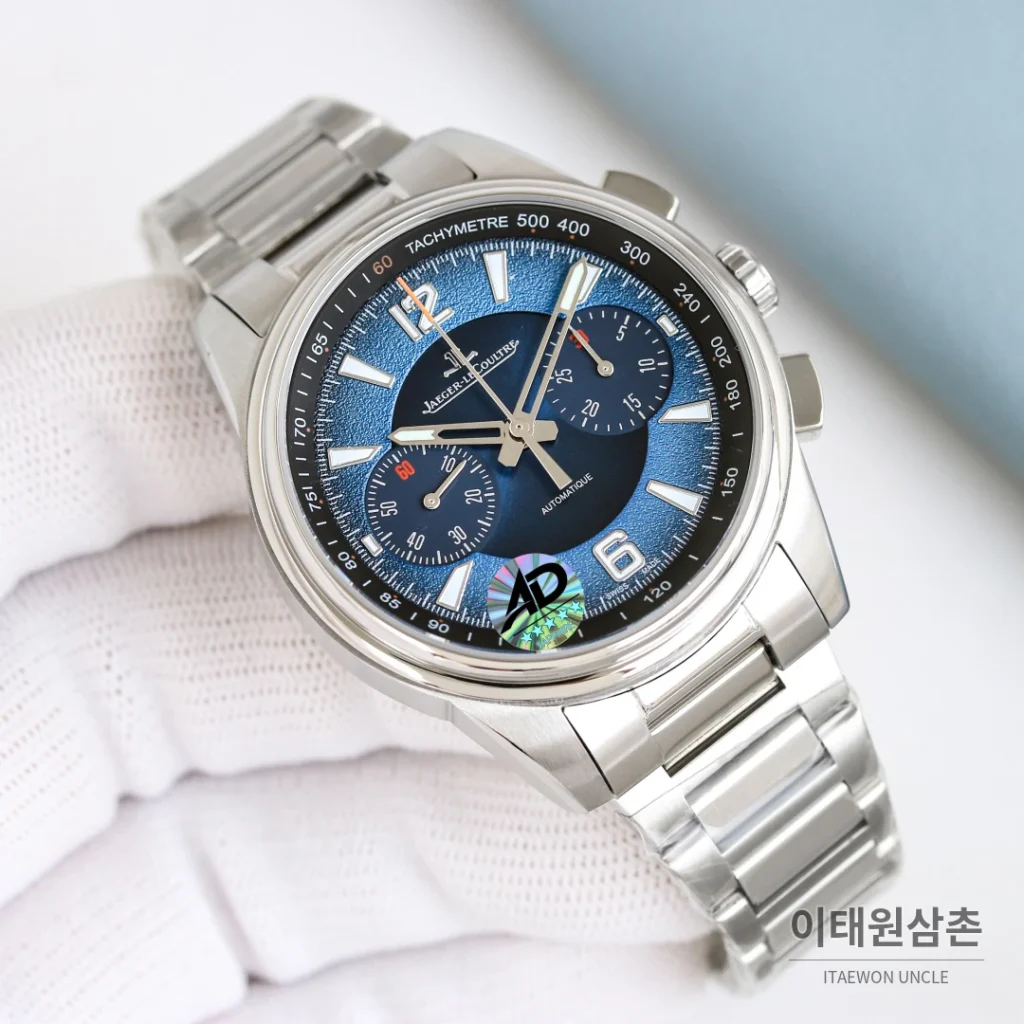 예거르쿨트르 패트리모니 오토매틱 42mm 블루 다이얼