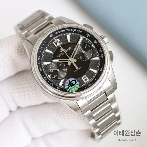 예거르쿨트르 패트리모니 크로노그래프 오토매틱 42mm 블랙 다이얼 (2)