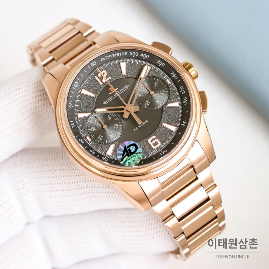 예거르쿨트르 패트리모니 크로노그래프 오토매틱 42mm 블랙 다이얼 (2)